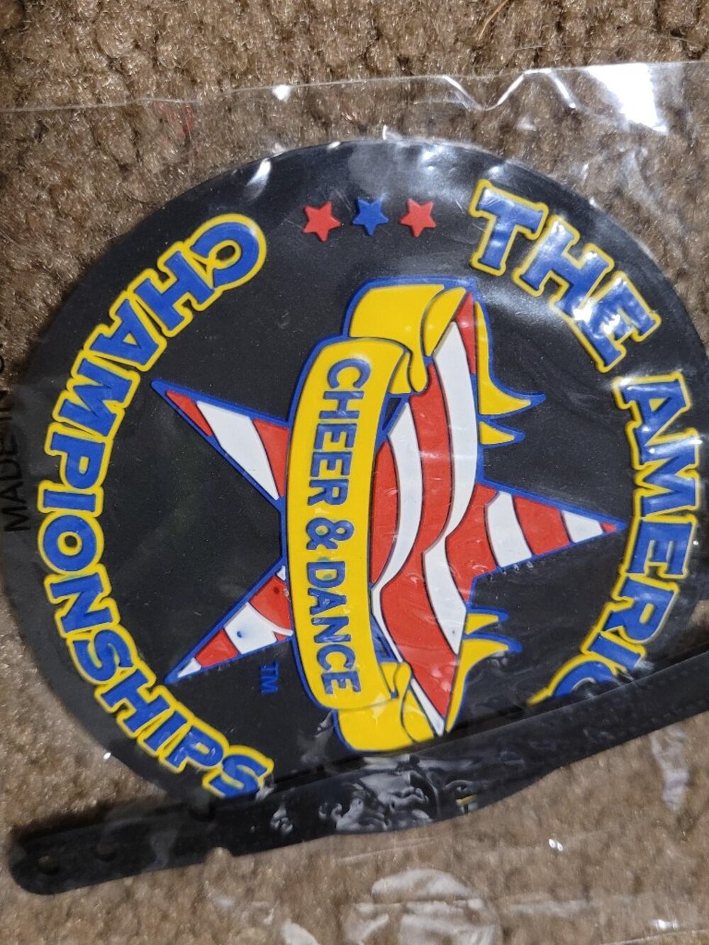 Varsity's American Championships luggage tag